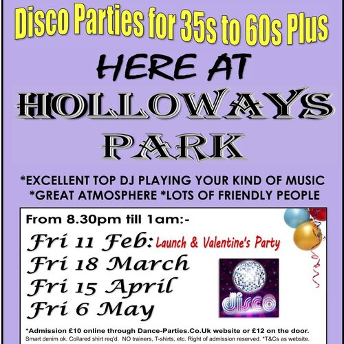 Introducing...

DISCO PARTIES to Holloways Park!

An excellent DJ paying all your favourite music. What more could you want?

Buy Tickets NOW!

http://ow.ly/zM7Q50HuuEU